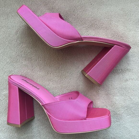 Jeffrey Campbell Pink Platform Sandals - Picture 4 of 16